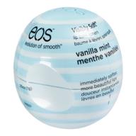 moisturize and refresh with eos lip balm - vanilla mint logo