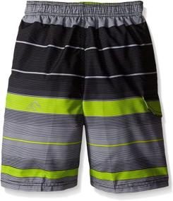 img 1 attached to 👕 Премиум одежда для мальчиков: Kanu Surf Specter Stripe угольный - модный и стильный