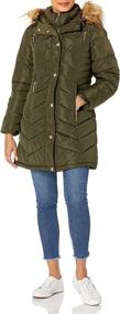 img 3 attached to Rocawear Womens Long Puffer White Women's Clothing in Coats, Jackets & Vests