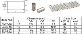 img 3 attached to 🔧 Lime2018 110PCS Copper Fitting Ferrules: Superior Quality Connectors for Plumbing and HVAC Applications