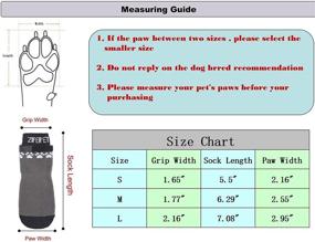 img 3 attached to 🐾 ZIFEIPET Anti Slip Dog Socks: Adjustable Paw Protection for Hardwood Floor Wear - Traction Control with Strap for Small to Large Dogs