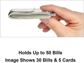 img 2 attached to Lindenle Spring Capacity Minimalist Pocket Men's Accessory Wallet: Streamline your Wallet, Cards & Cash Organization