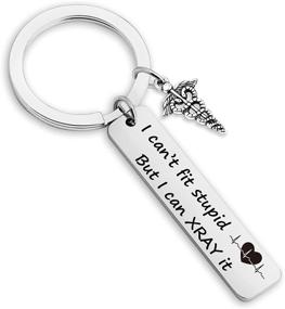 img 4 attached to 🎁 Eigso Funny Radiology Technologist Gift: X-Ray Tech Keychain for Stupid-Fitting X-Ray Sonographer Appreciation (xray KR)