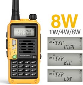 img 3 attached to 📻 Радиостанция BaoFeng UV-S9 Plus двухдиапазонная - 8 Вт, аккумулятор на 2200 мАч, USB кабель для зарядки - дальний радиус VHF UHF - любительское радио (оранжевый)