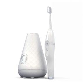 img 4 attached to 🦷 Experience Superior Dental Hygiene with TAO Clean Umma Diamond Sonic Toothbrush and Cleaning Station – Super Nova White – Dual Speed Settings and Ergonomic Handle