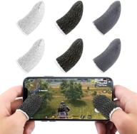 enhanced gaming control with newseego mobile game finger sleeve controller - breathable anti-sweat 🎮 sensitive shoot and aim keys for rules of survival/knives out on android & ios [6 pack] logo