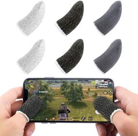 img 4 attached to Enhanced Gaming Control with Newseego Mobile Game Finger Sleeve Controller - Breathable Anti-Sweat 🎮 Sensitive Shoot and Aim Keys for Rules of Survival/Knives Out on Android & iOS [6 Pack]