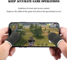 img 3 attached to Enhanced Gaming Control with Newseego Mobile Game Finger Sleeve Controller - Breathable Anti-Sweat 🎮 Sensitive Shoot and Aim Keys for Rules of Survival/Knives Out on Android & iOS [6 Pack]