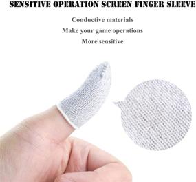 img 2 attached to Enhanced Gaming Control with Newseego Mobile Game Finger Sleeve Controller - Breathable Anti-Sweat 🎮 Sensitive Shoot and Aim Keys for Rules of Survival/Knives Out on Android & iOS [6 Pack]