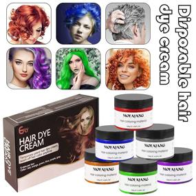 img 4 attached to 🎀 Girls' Temporary Hair Color Dye: Hair Wax Color Girl Toys- Ideal Gifts for Ages 4-9 Birthdays, Parties, Cosplay, DIY, Children's Day, Halloween, Christmas - Includes 6 Vibrant Shades
