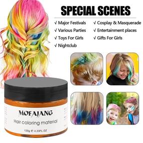 img 1 attached to 🎀 Girls' Temporary Hair Color Dye: Hair Wax Color Girl Toys- Ideal Gifts for Ages 4-9 Birthdays, Parties, Cosplay, DIY, Children's Day, Halloween, Christmas - Includes 6 Vibrant Shades