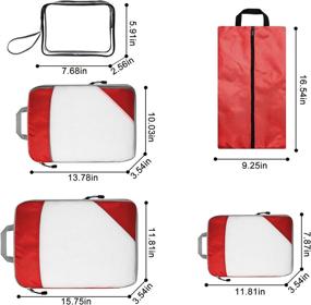img 1 attached to CGBE Organizer Accessories Toiletry Bags Red Travel Accessories and Packing Organizers