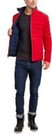 nautica men's reversible wind and water resistant midweight puffer jacket logo