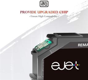 img 2 attached to 🖨️ ejet 125 Remanufactured Ink Cartridge 4 Pack for Epson 125 T125: Black, Cyan, Magenta, Yellow | Compatible with Stylus, Workforce, and NX Series Printers