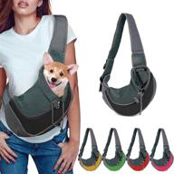 🐶 manzia small dog carrier backpack, cat sling carrier bag, hands-free dog carrying bag, adjustable shoulder straps dog sling carrier, breathable mesh pet travel bag for small dogs logo