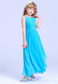 img 2 attached to 👗 Charming Chiffon Junior Bridesmaid Dress - Happy Rose 7-16