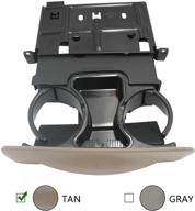 🚚 apperfit tan in-dash cup holder for 1999-2004 f250 f350 f450 f550 super duty truck 2000-2004 excursion - replaces yc3z-2513560-cab logo