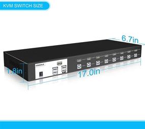 img 1 attached to 🔀 Enhanced Performance: E-SDS 8 Port HDMI KVM Switch 4K HDMI USB KVM - Control 8 Devices with Ease!