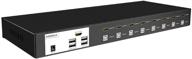 🔀 повышенная производительность: e-sds 8-портовый hdmi kvm переключатель 4k hdmi usb kvm - управление 8 устройствами легко! логотип