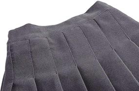 img 2 attached to 👗 Stylish and Functional: Cromoncent Pleated School Uniform Skirts for Girls - Quality Girls' Clothing