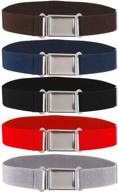 👗 stylish and convenient: 5-piece adjustable magnetic fashion belt for boys and girls logo