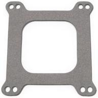 🔧 enhanced square-bore carburetor replacement base gasket by edelbrock 3899 logo