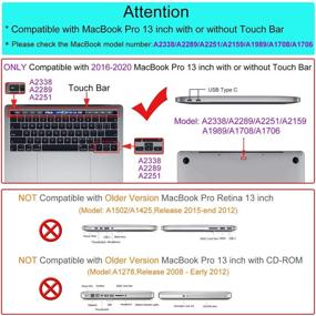 img 3 attached to 🌻 Transparent Sunflower Hard Shell Case for MacBook Pro 13 inch (2016-2021 Release A2338 M1 A2289 A2251 A2159 A1989 A1706 A1708) including Keyboard Cover, Screen Protector, and Storage Bag by MOSISO