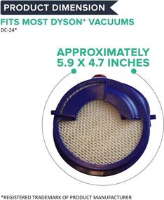 img 1 attached to ZVac Replacement Dyson Pre Filter: Compatible with Dyson Part # 915928-01 & F992 - Fits Dyson Dc24 Animal and All Floors Models - 2 Pack in A Bag