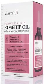 img 2 attached to 🌹 Elastalift Rosehip Oil for Face: 1.8 fl oz with Vitamin C, Cucumber, and Rosehip - Eliminate Wrinkles, Scars, and Redness for a Brighter Skin Complexion (53 ml)"