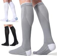 🧦 celersport compression socks (3 pairs) - 20-30 mmhg running support for men and women логотип