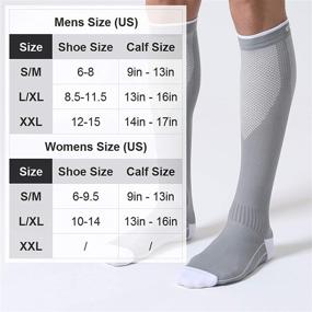 img 3 attached to 🧦 CelerSport Compression Socks (3 Pairs) - 20-30 mmHg Running Support for Men and Women