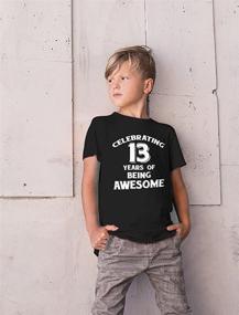 img 2 attached to 🎉 Awesome 13th Birthday Present: Youth Kids T-Shirt for 13 Years Old