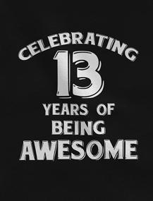 img 3 attached to 🎉 Awesome 13th Birthday Present: Youth Kids T-Shirt for 13 Years Old