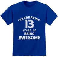 🎉 awesome 13th birthday present: youth kids t-shirt for 13 years old logo