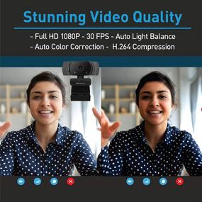 img 1 attached to 📷 Macally 1080P Webcam: Stay Connected Virtually with Wide Angle HD, 30FPS & Omnidirectional Mic - Perfect for Streaming, Meetings, PC, and Mac