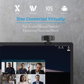 img 2 attached to 📷 Macally 1080P Webcam: Stay Connected Virtually with Wide Angle HD, 30FPS & Omnidirectional Mic - Perfect for Streaming, Meetings, PC, and Mac