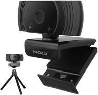 📷 macally 1080p webcam: stay connected virtually with wide angle hd, 30fps & omnidirectional mic - perfect for streaming, meetings, pc, and mac logo