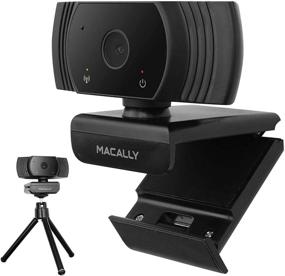 img 4 attached to 📷 Macally 1080P Webcam: Stay Connected Virtually with Wide Angle HD, 30FPS & Omnidirectional Mic - Perfect for Streaming, Meetings, PC, and Mac