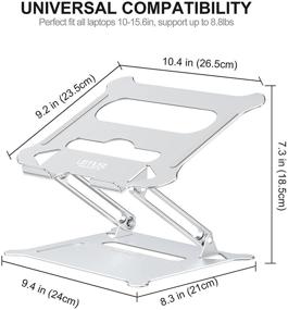 img 1 attached to Эргономичные регулируемые аксессуары для ноутбуков, совместимые с ультрабуками Urmust