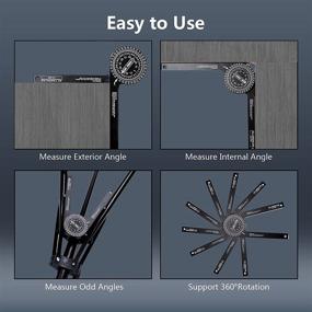 img 1 attached to Premium Smolder Construction Protractors: Perfect for Woodworking and Metalworking Projects