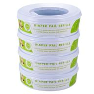 👶 tact-pro refill for diaper genie diaper pails 4 pack - 1,120 count (improved version): efficient diaper disposal solution logo