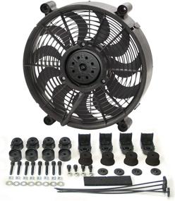 img 4 attached to 🔥 Derale 16212 12-Inch High Output Radiator Fan in Sleek Black