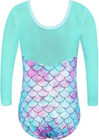 img 3 attached to 🤸 TFJH E Kids Little Girls' One Piece Sparkly Gymnastics Leotard Practice Attire