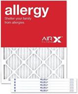 🌬️ high-quality airx filters allergy 20x25x1 merv 11 pleated air filter - 6-pack - made in the usa logo