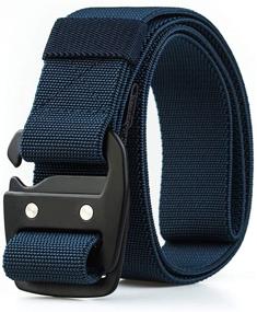 img 4 attached to Elastic Stretch Men's Accessories for Belts - WYuZe Tactical Military