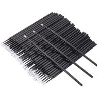 💆 400 pcs disposable micro swab brush individual lash removing tools - durable ultrafine eyelash extension brushes for makeup and personal care logo