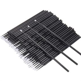 img 4 attached to 💆 400 PCS Disposable Micro Swab Brush Individual Lash Removing Tools - Durable Ultrafine Eyelash Extension Brushes for Makeup and Personal Care