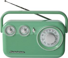 img 3 attached to 🔷 Studebaker SB2003 Retro Portable AM/FM Radio: Timeless Teal Tunes On-the-Go