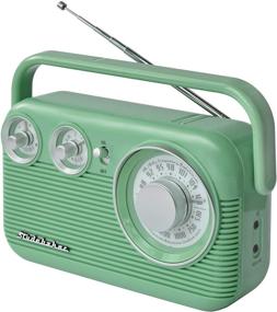 img 2 attached to 🔷 Studebaker SB2003 Retro Portable AM/FM Radio: Timeless Teal Tunes On-the-Go