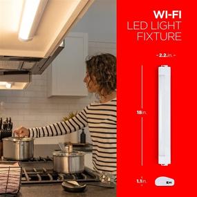 img 3 attached to 🔆 Enhance Your Space with UltraPro LED 18in Wi-Fi Smart Under Cabinet Lighting: Dimmable, Linkable, and Easy to Control